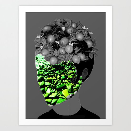 The face mask Art Print