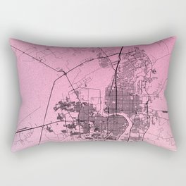 Laredo, USA - Aesthetic City Map Rectangular Pillow