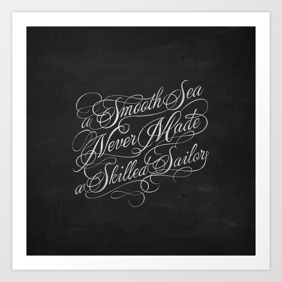 Smooth Sea Art Print