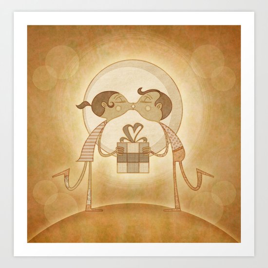 Beso2 Art Print