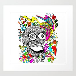 The Candy Skull Art Print