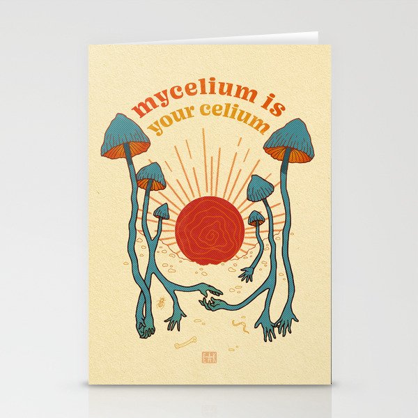Mycelium Is Your Celium Stationery Cards