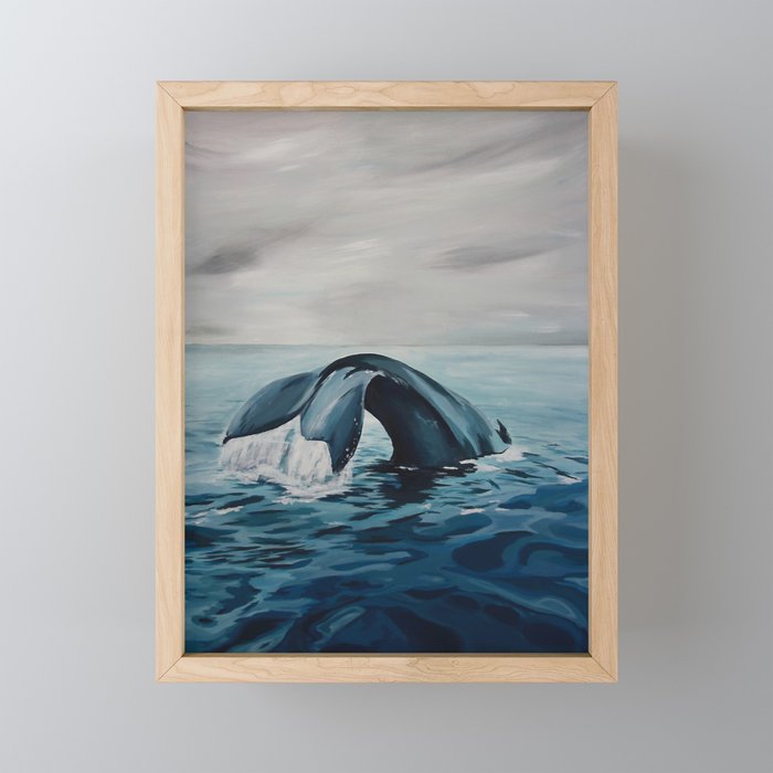 Whale Tale Framed Mini Art Print