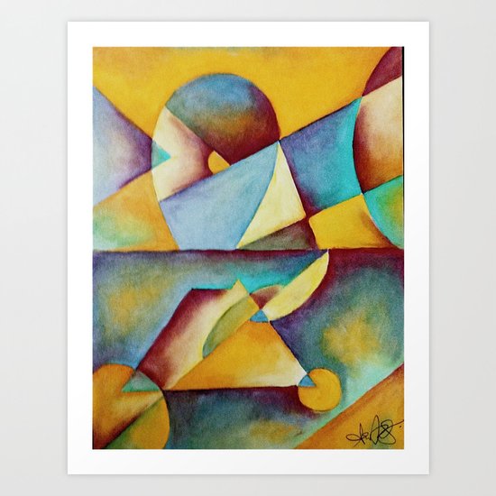 Blue Art Print