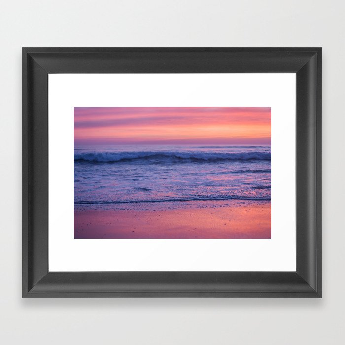 Beautiful California sunset Framed Art Print