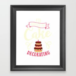 Cake Decorating Ideas Beginner Decorator Framed Art Print