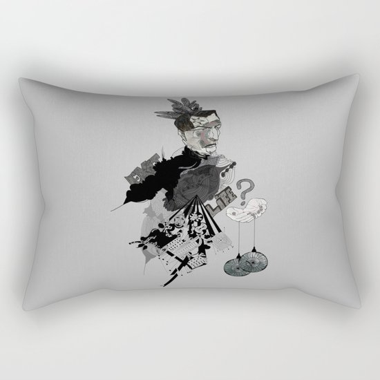 My interrogation? Rectangular Pillow