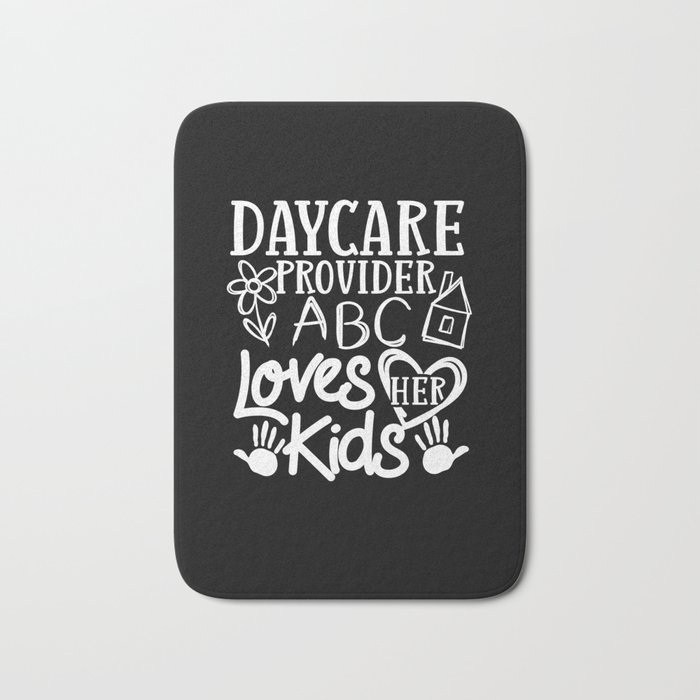 Daycare Provider Thank You Childcare Babysitter Bath Mat