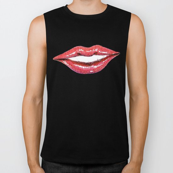 I love when you smile Biker Tank