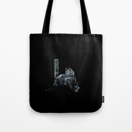Cat on the Ruins Tote Bag