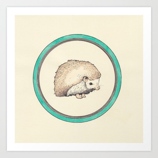 Hedgehog Art Print