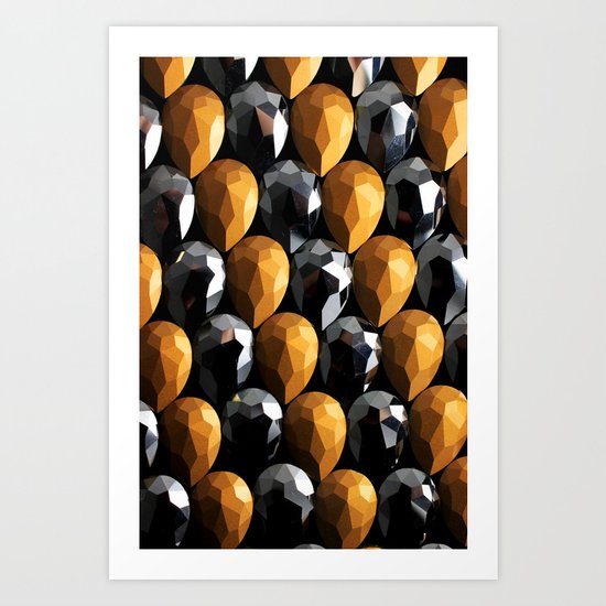 Black n Gold Art Print