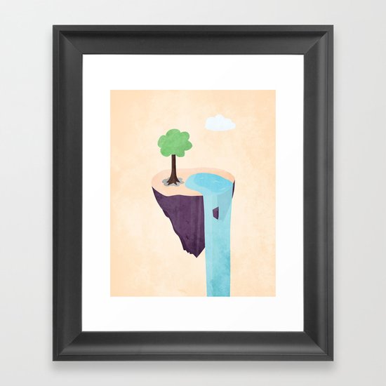 Floating Island Framed Art Print