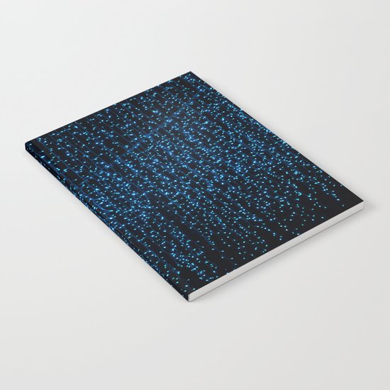 Sapphire Blue Raindrops Notebook