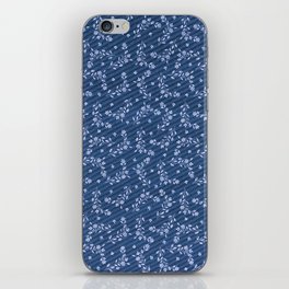 Elegant White Jeans Floral Collection iPhone Skin