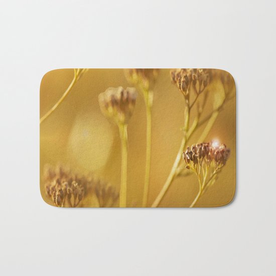 Autumn wildflowers in forest Bath Mat