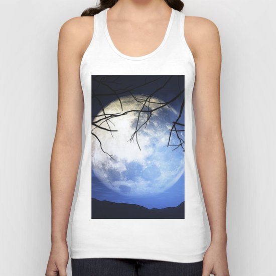 Full moon Unisex Tank Top