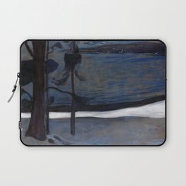 Winter in Nordstrand by Edvard Munch Laptop Sleeve