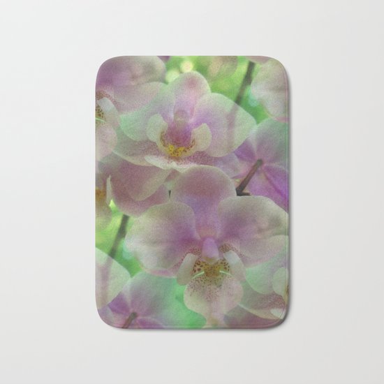 Tropical Pink Orchid Fantasy Bath Mat