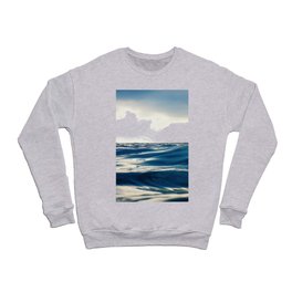 Ocean Water Background, Wave Close Up Crewneck Sweatshirt
