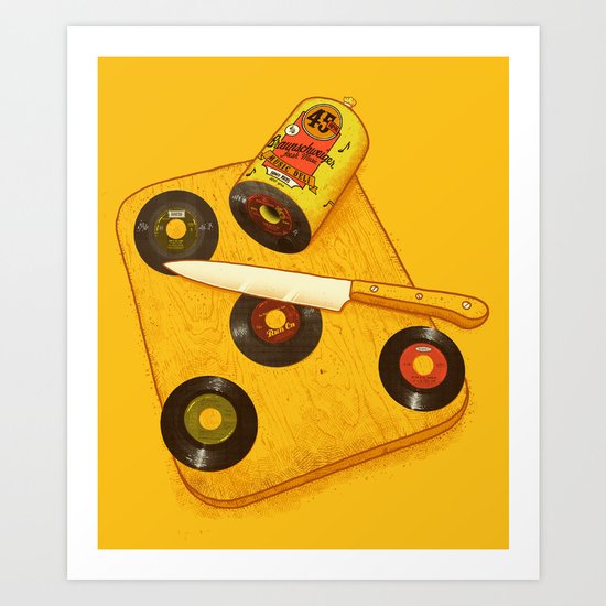 45 rpm Deli Art Print