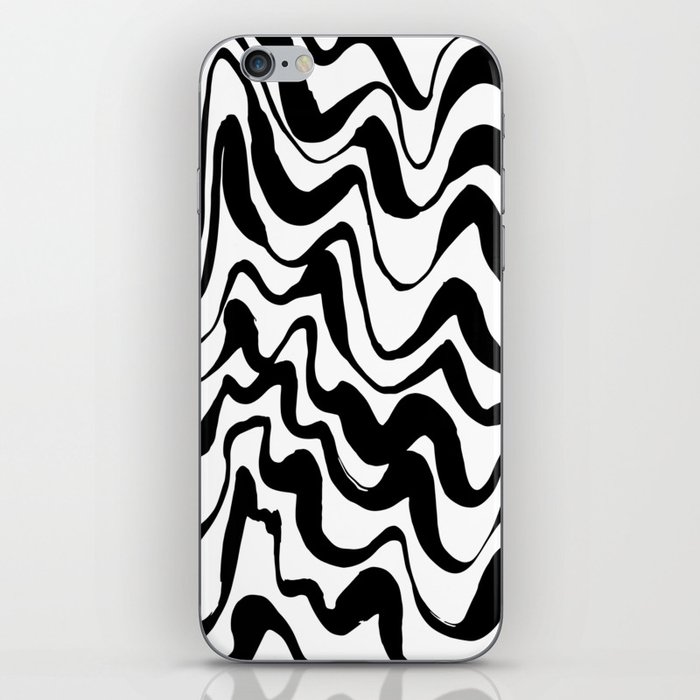 Ups and Downs - Black & White iPhone Skin