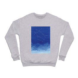 Gemini Constellation, Mountains Crewneck Sweatshirt