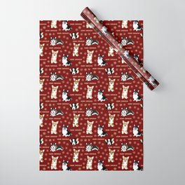Merry Corgmess- Little Corgi Dogs Celebrate Christmas Wrapping Paper