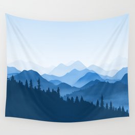 Classic Blue Mountains Wall Tapestry