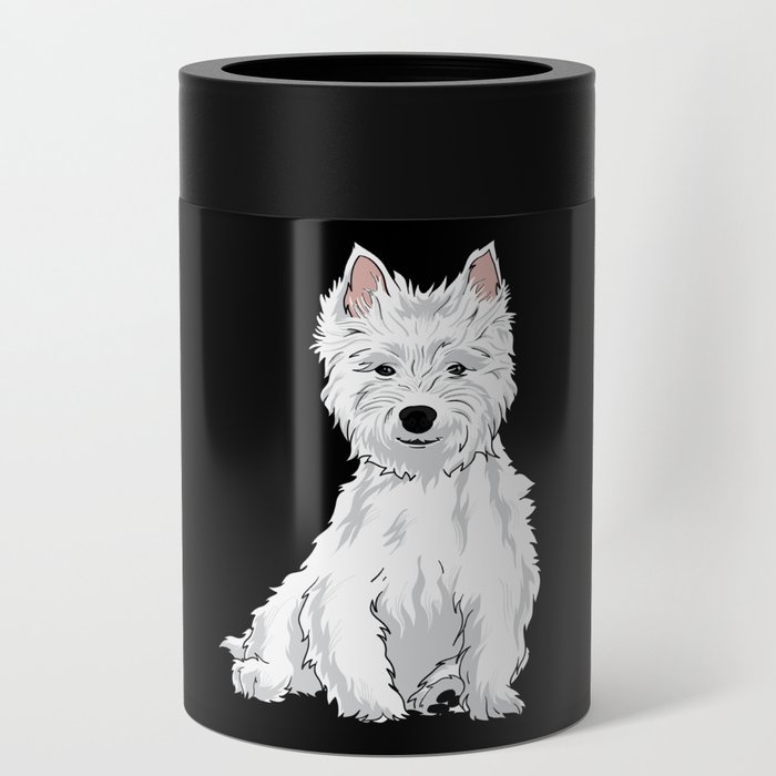 Westie Dog West Highland White Terrier Gift Can Cooler