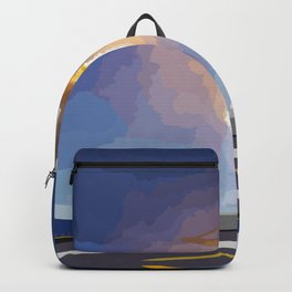 The Booster Has Landed Backpack | Ink, Cartoon, Spacex, Concept, Space, Launch, Pop Art, Watercolor, Earth, Abstract 