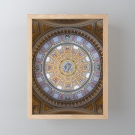 Dome Ceiling Fresco St. Stephen's Basilica Framed Mini Art Print