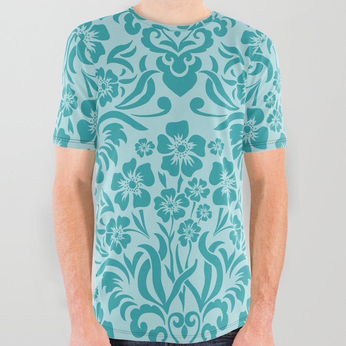 Damask Pattern 7 All Over Graphic Tee