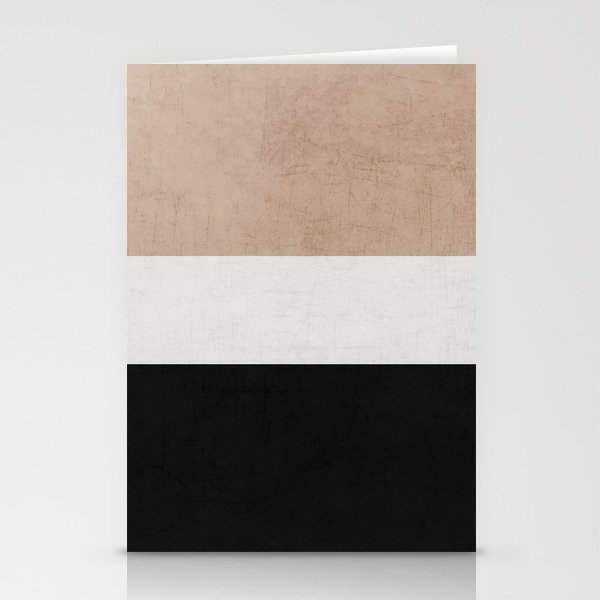 classic - natural, cream and black Stationery Cards