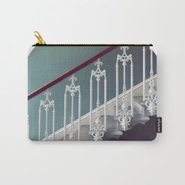 Stairway to heaven - dot circle graphic Carry-All Pouch | Gift, Green, Passage, Hallway, Decor, Entrance, Digital, Double Exposure, Stairway, Home 