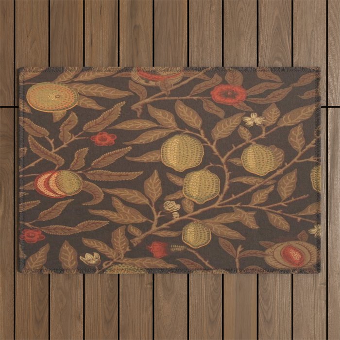 William Morris - Fruit design  Outdoor Rug