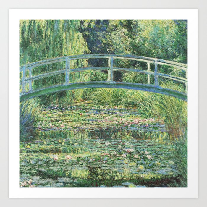 Claude Monet Water Lilies Square Art Exhibition Art Print