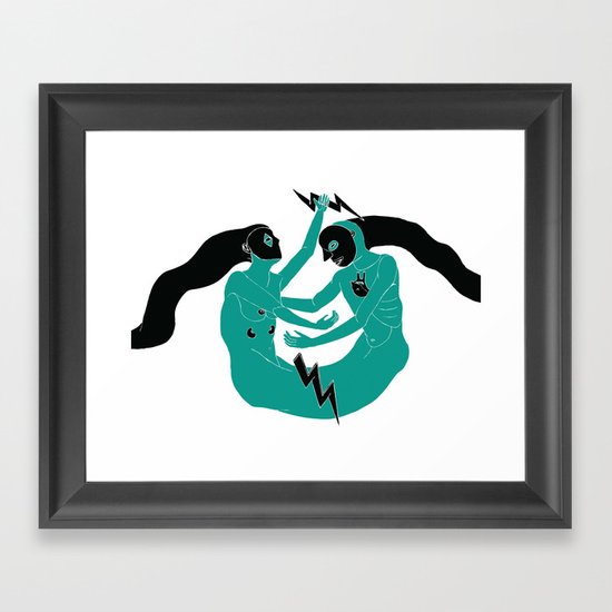 Zeus Family (Fake Mythology) Framed Art Print