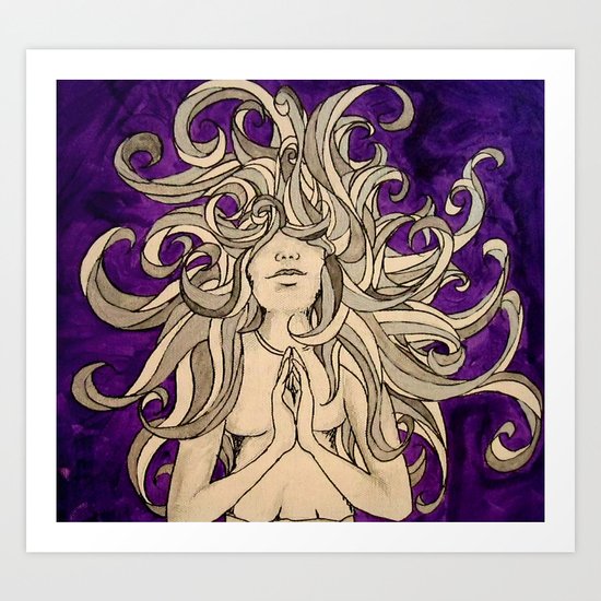 Medusa's Prayer Art Print