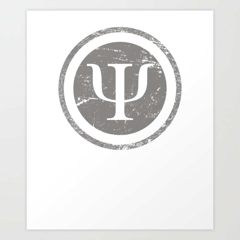 Vintage Psychology Symbol Art Print By Ripper19 Society6