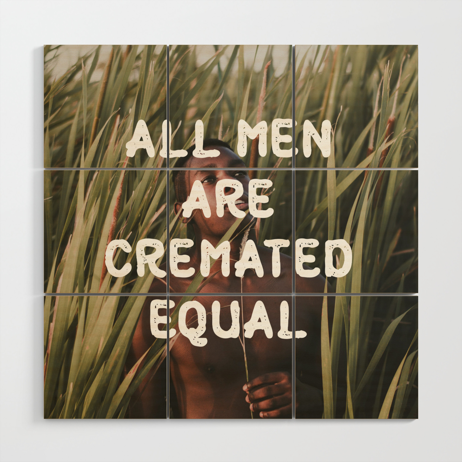 all men are cremated equal home decor 8x5 oval black painted hoop ready to ship gift