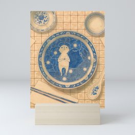 Dishes Mini Art Print