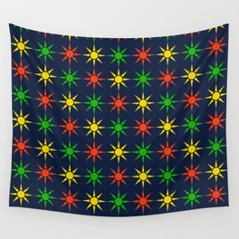 Bright & Bold Modern Sun Shine Star Pattern Wall Tapestry