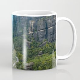 Meteora Monastery Landscape Coffee Mug