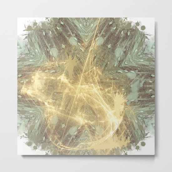 Kaos theory mandala Metal Print