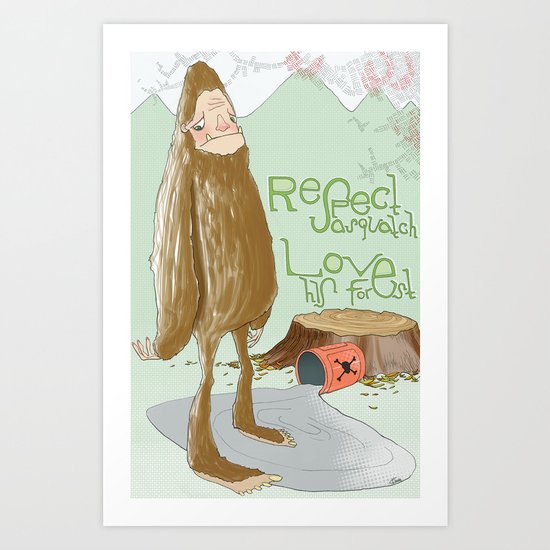 Sasquatch Art Print