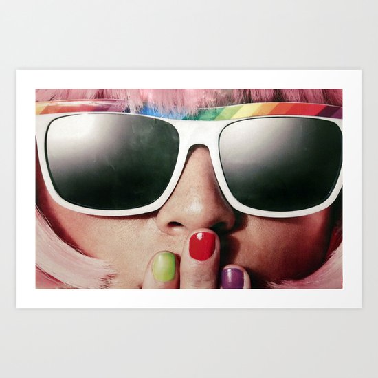 Carnaval girl Art Print