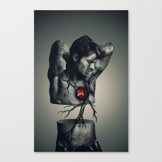 i carry your heart with me Canvas Print