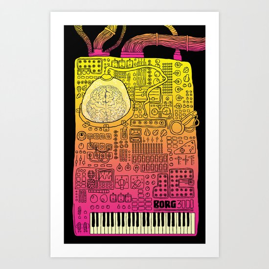 Borg 3000: ANALOG Art Print