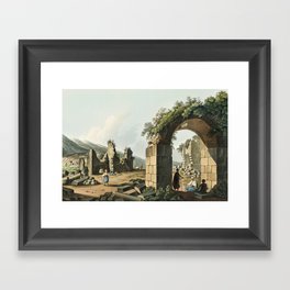 Ruins of the Baths at Ephesus from Views in the Ottoman Dominions, in Europe, in Asia, and some of t Framed Art Print